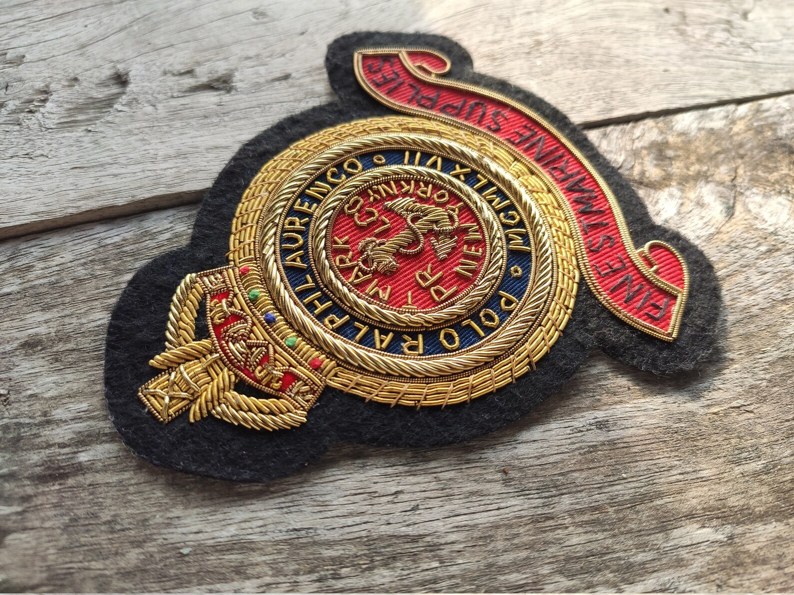 Hand Embroidered Blazer Garment Branded Patch/Badge Sewn On Etsy