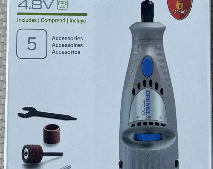 Dremel 7300 Cordless Rechargeable 4.8v Two Speed Rotary Tool Kit Five