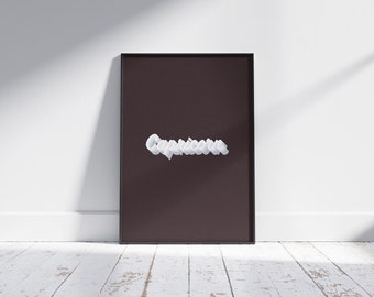 Capricorn - Typography - Giclée Art Print