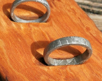 Meteoriten Ring Handgefertigt /Sonderanfertigung nach Maß / Ehering