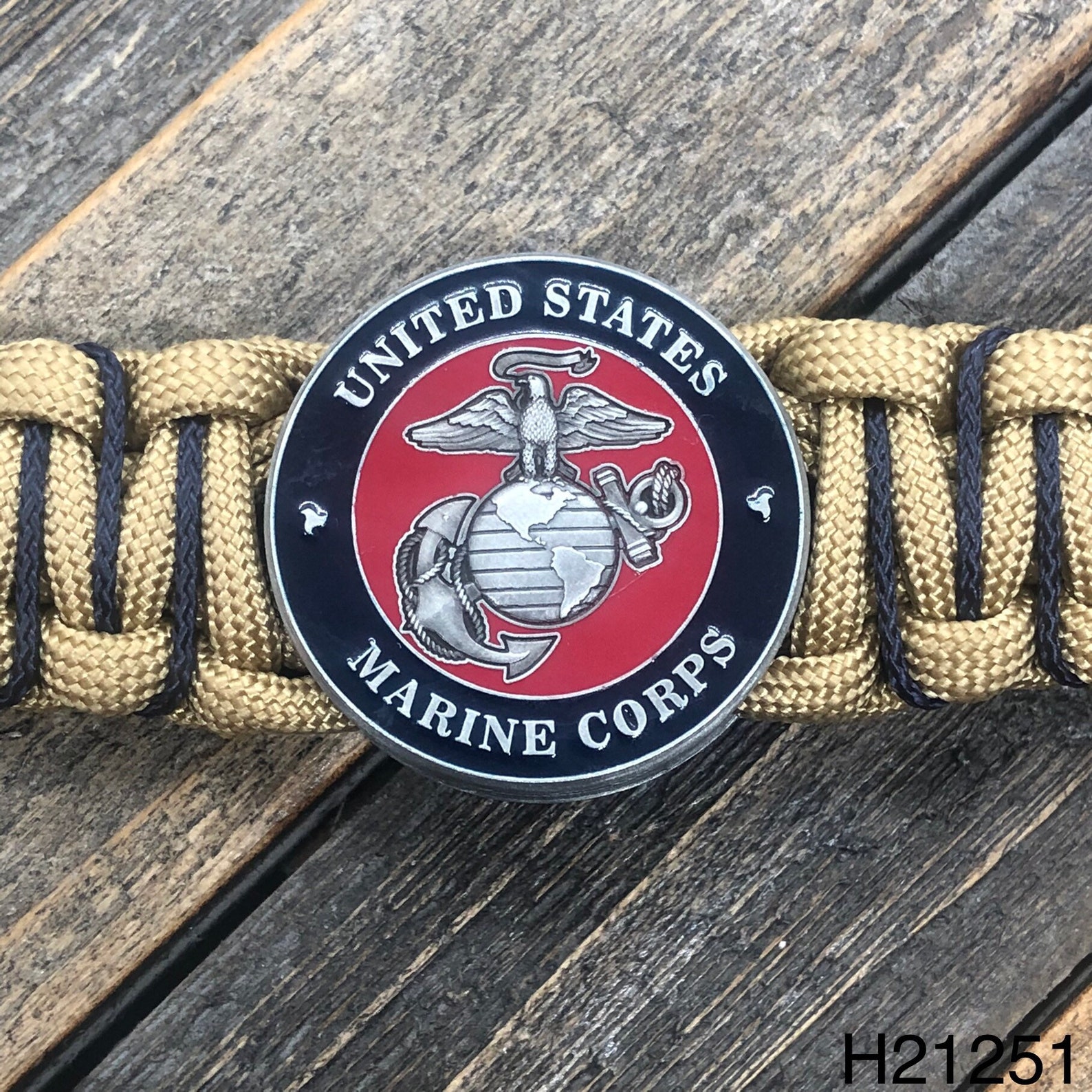Marine Corps Paracord Bracelet. Custom Handmade to Fit Your Etsy