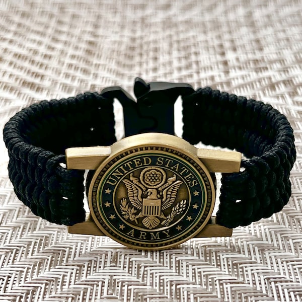 US Army bracelet, Army jewelry, United States Army, veteran gift, gift for soldier, military jewelry, armed forces gift, Christmas gift,
