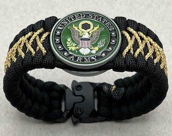 US Army Bracelet: Handmade Veteran Soldier Gift, Official licensee