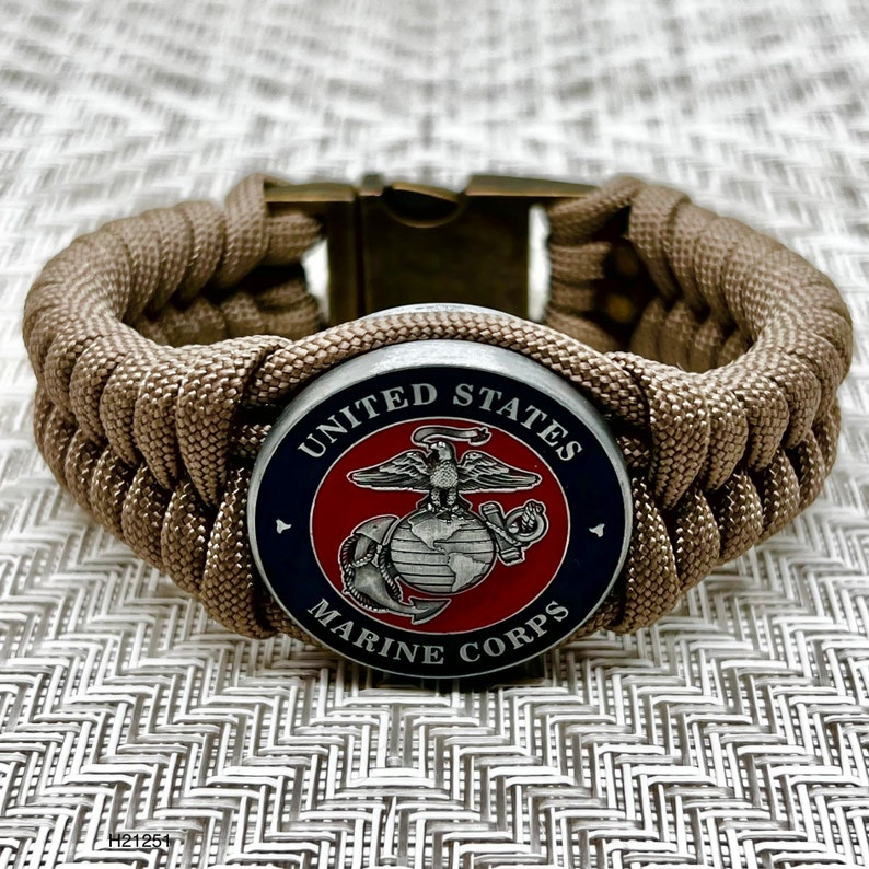 USMC Bracelet Marine Corps Gift Gift for Marine Veteran Etsy