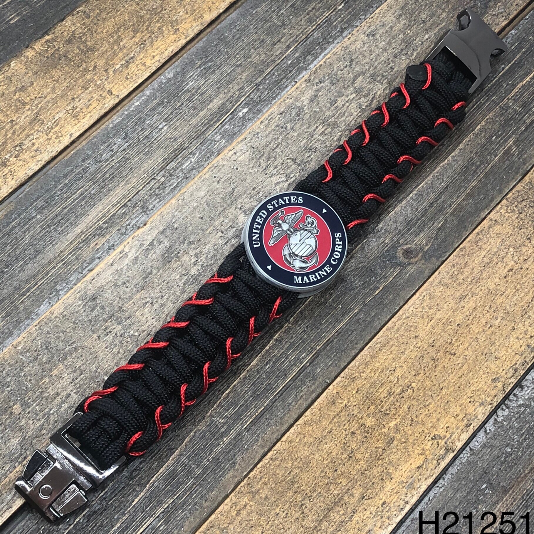 Marine Corps Paracord Bracelet. Custom Handmade to Fit Your Etsy
