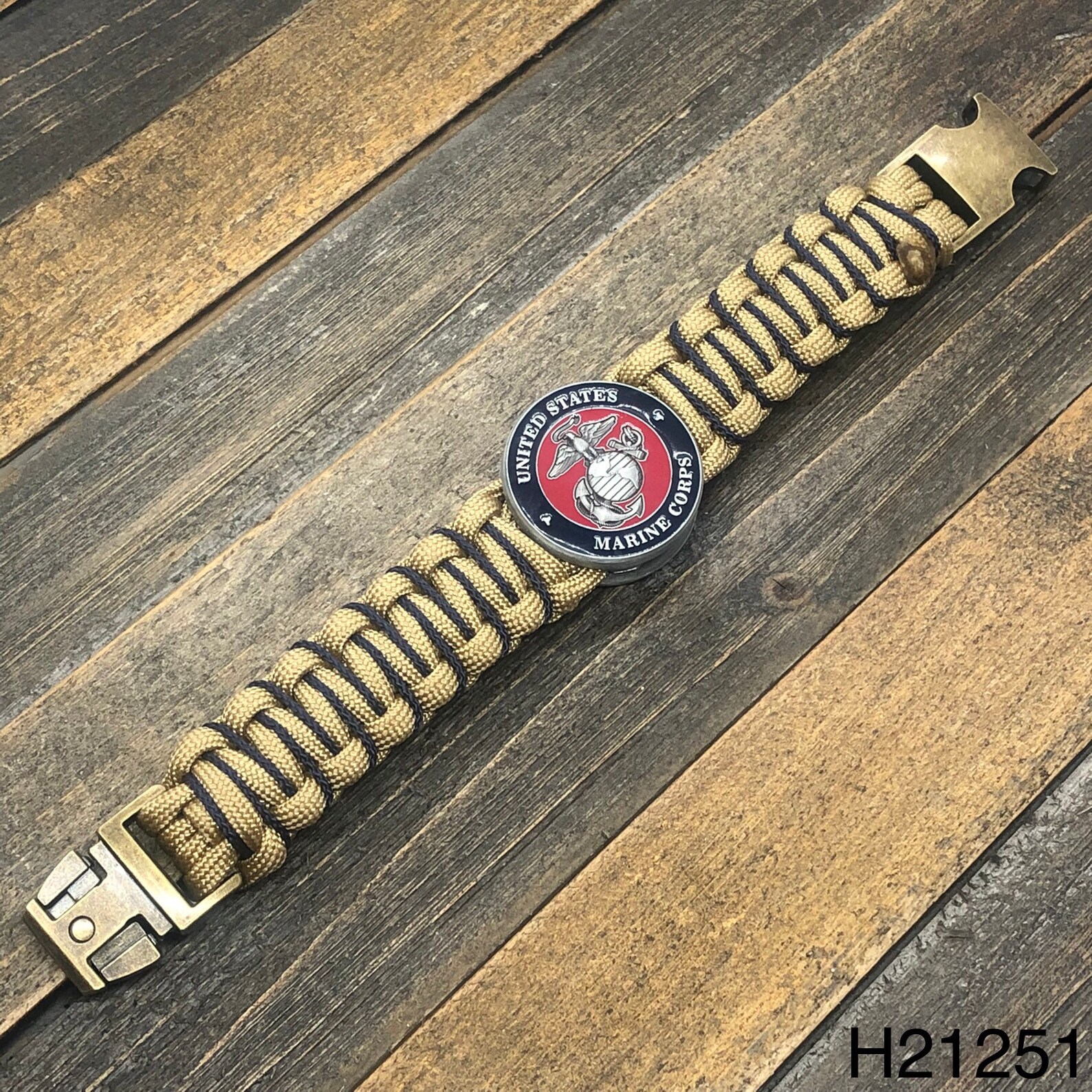 Marine Corps Paracord Bracelet. Custom Handmade to Fit Your Etsy