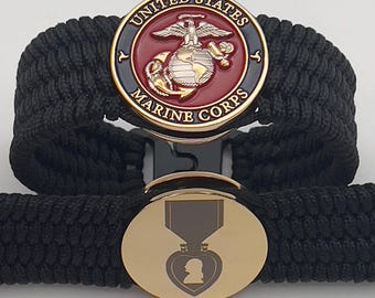 パープルハート勲章 PVC パッチ - アメリカ軍 - 陸軍、海軍、海兵隊