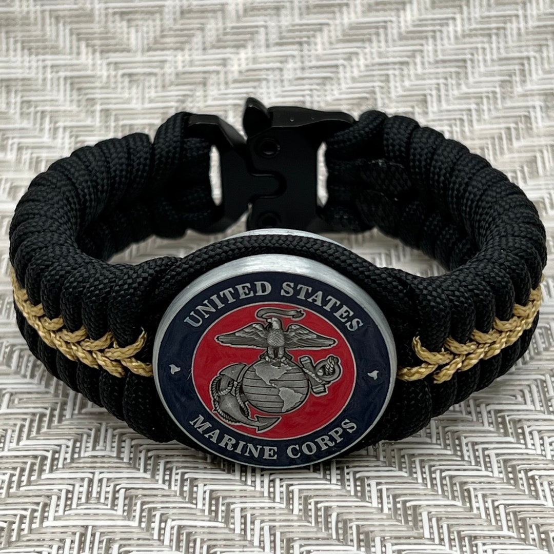USMC Bracelet Gift for Marines and US Marine Corps Veterans, Eagle ...