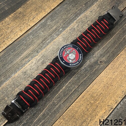 USMC Paracord Bracelet Gift for Marine Marine Corps Gift Etsy