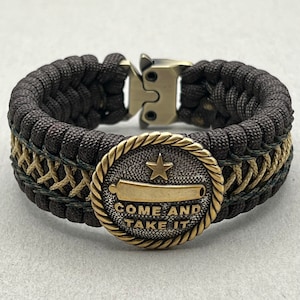 Come And Take It Paracord Bracelet: Patriotic Freedom Jewelry