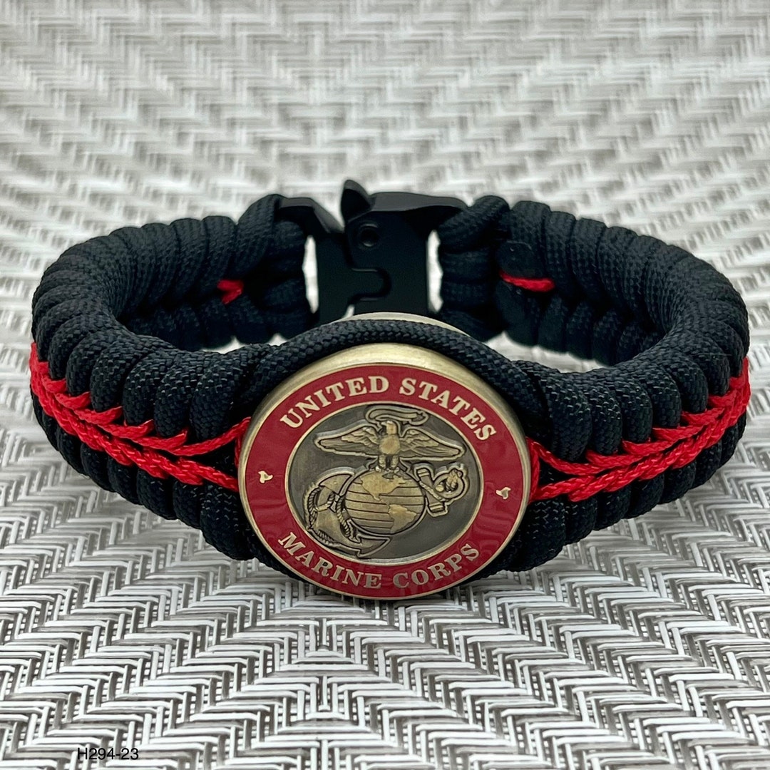 Marine Corps Paracord Bracelet USMC Gifts Military Gift for Etsy