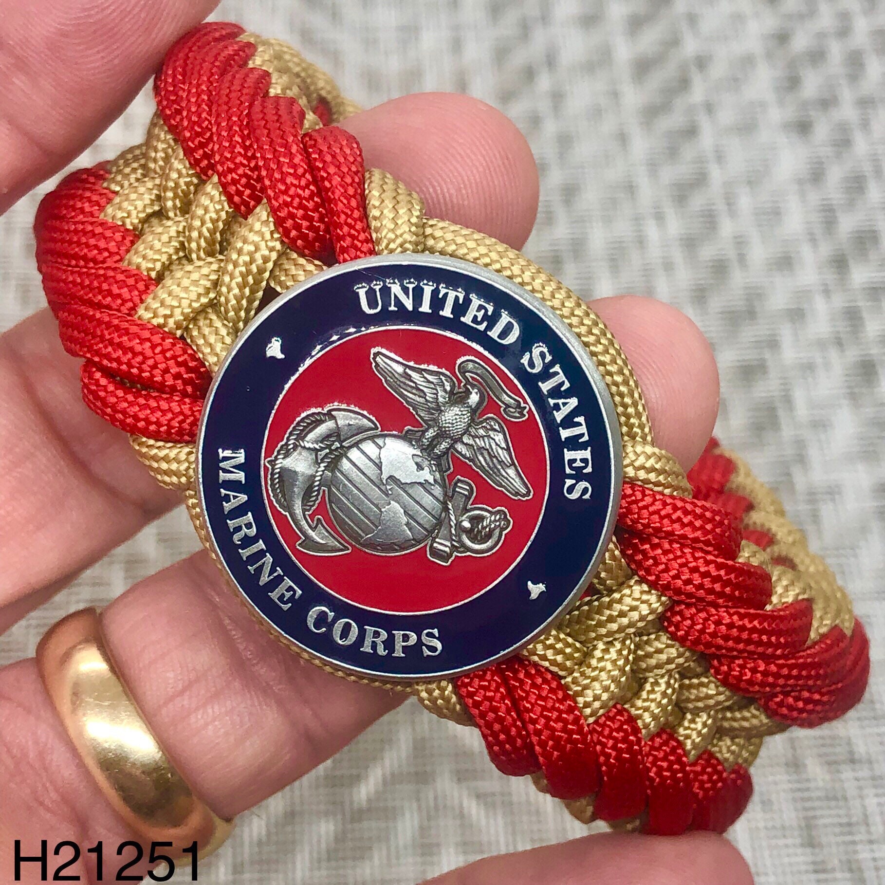 Semper Fi. Marine Corps Paracord Bracelet. USMC Bead. Custom Etsy