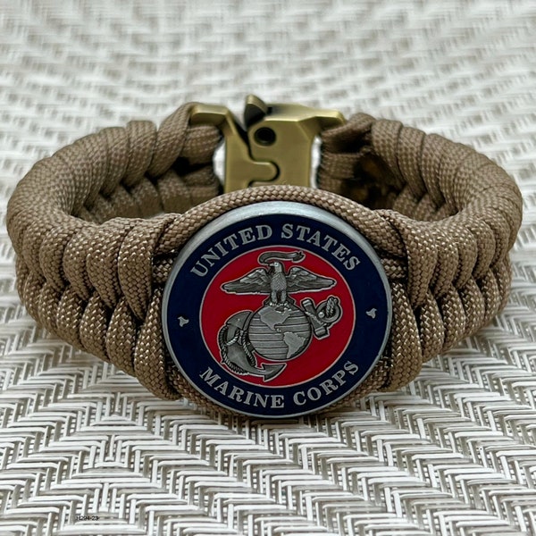 USMC Armband, Marine Corps Geschenk, Paracord Armband, Geschenk für Marines, veteran Geschenk, jarhead Geschenk, Semper Fidelis, Militärschmuck