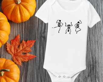 Dancing Skeleton Onesie, Halloween Baby Onesie