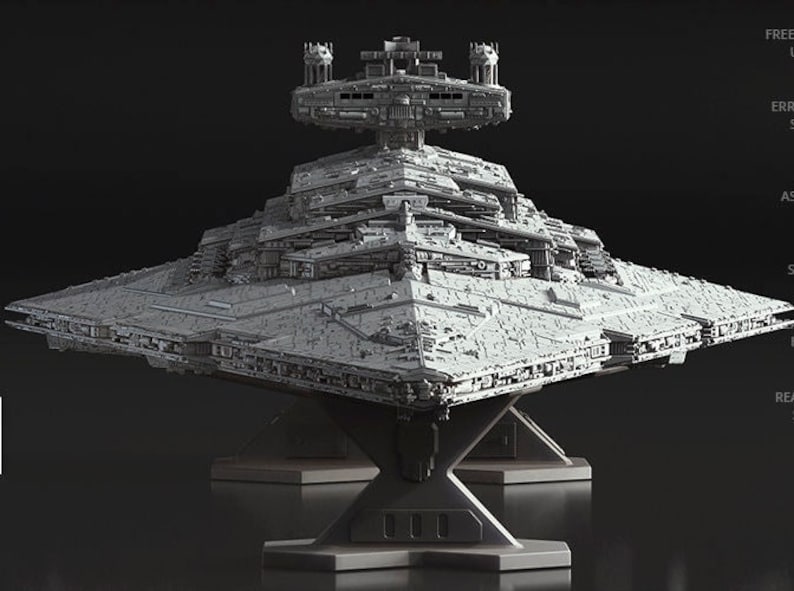Star Destroyer 3D Print Model Stl File starwars - Etsy New Zealand