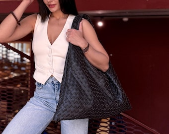 Glossy leather purse, rich brown bag, dark brown leather purse, genuine leather bag, custom shoulder bag, boho leather bag, city handbag