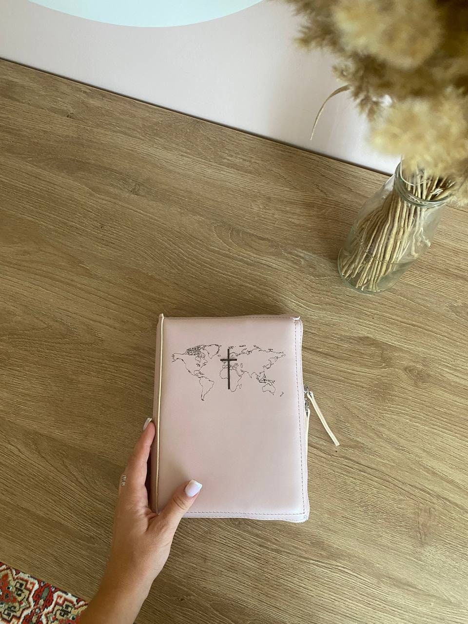 leather-bible-cover-with-zipper-personalized-bible-etsy