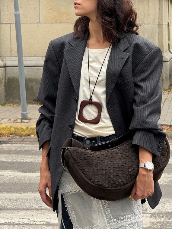 French Connection Faux Leather And Suede Cross Body Chain Trim Bag At Anna Kiefer Blog