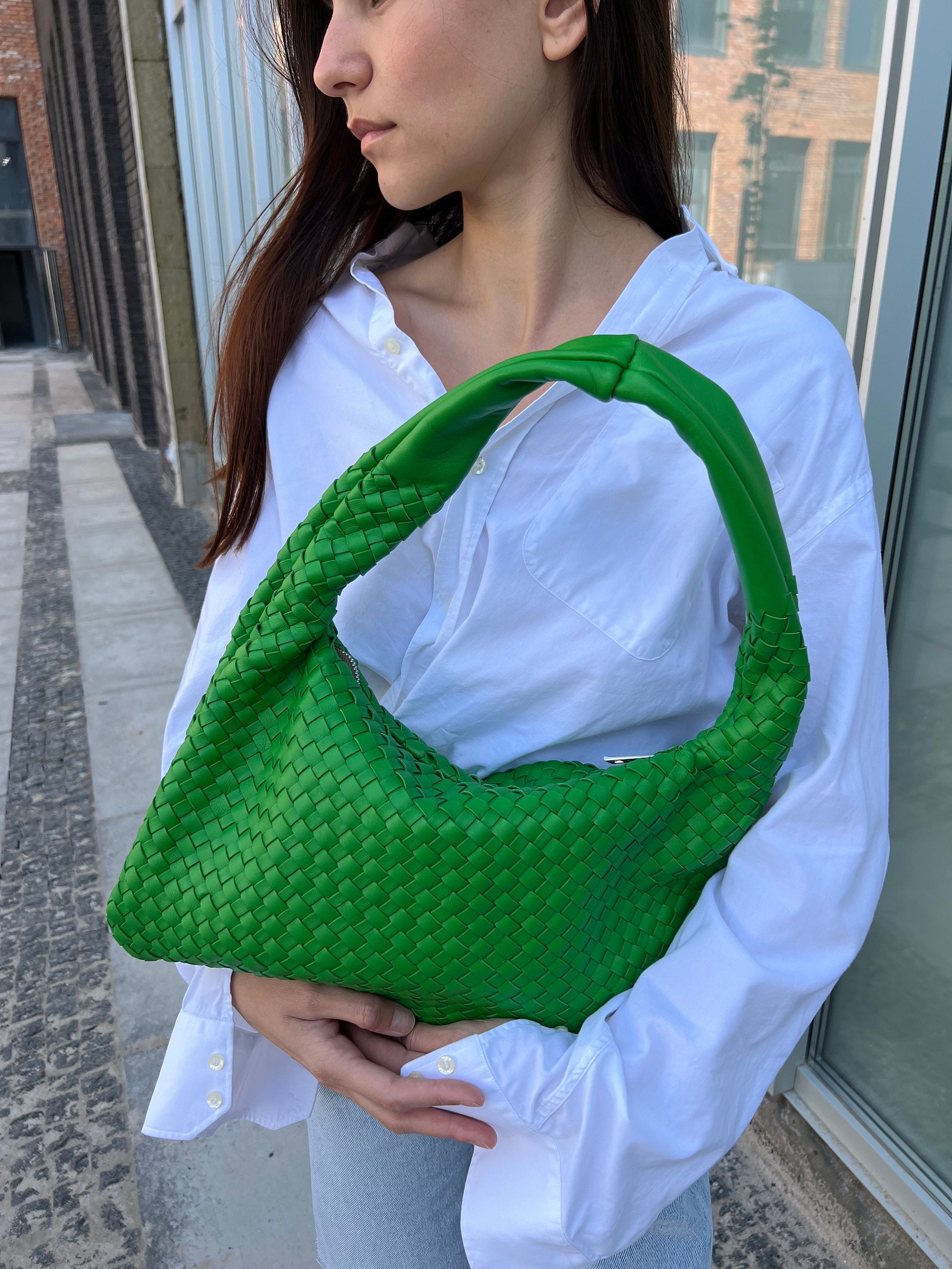 Green Woven Bag Etsy Canada