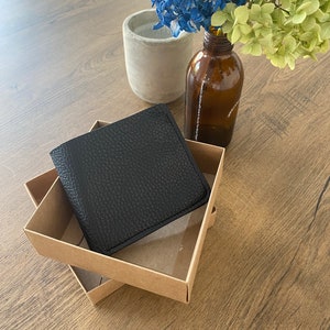 Regalo personalizado, billetera de cuero, regalos de Acción de Gracias, billetera de hombre personalizada, billetera de cuero de hombre, regalos de aniversario