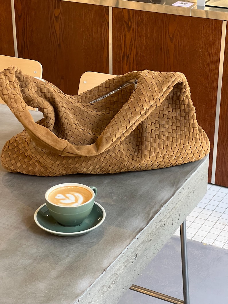 large suede bag,
hand woven bag,
casual leather bag,
classic color bag,
custom shoulder bag,
genuine leather bag,
golden hobo bag,
Sardine bag,
woman working bag,
shoulder bag,
suede slouchy bag,
girlfriend gift,
birthday gift,