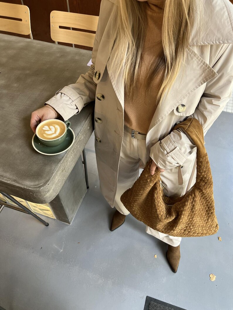 large suede bag,
hand woven bag,
casual leather bag,
classic color bag,
custom shoulder bag,
genuine leather bag,
golden hobo bag,
Sardine bag,
woman working bag,
shoulder bag,
suede slouchy bag,
girlfriend gift,
birthday gift,