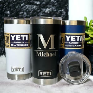 Personalized YETI 20 oz Tumbler: Custom Engraved Stainless Steel Rambler