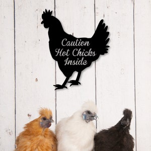 Custom Metal Chicken Sign-Chick Coop Metal Sign-Funny Chicken Coop Signs-Personalized Chicken Farm Sign Metal-Chicken Name Sign