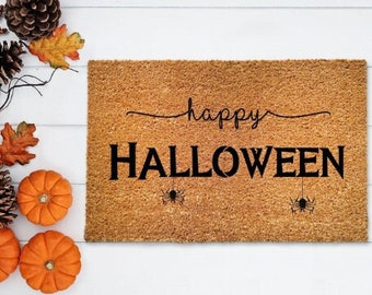 Fall Decor-Happy Halloween Doormat-Fall Welcome Mat-Funny Doormat-Funny Welcome Mat-Halloween Doormat-Fall Door Mat-Halloween Decor