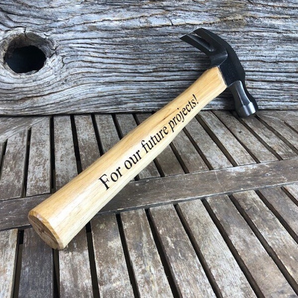 Fathers Day-Gift from Daughter-First Fathers Day Gift-Father's Day-Present Gift from Son-Gift for Grandpa-Personalized Hammer-Hammer for Dad