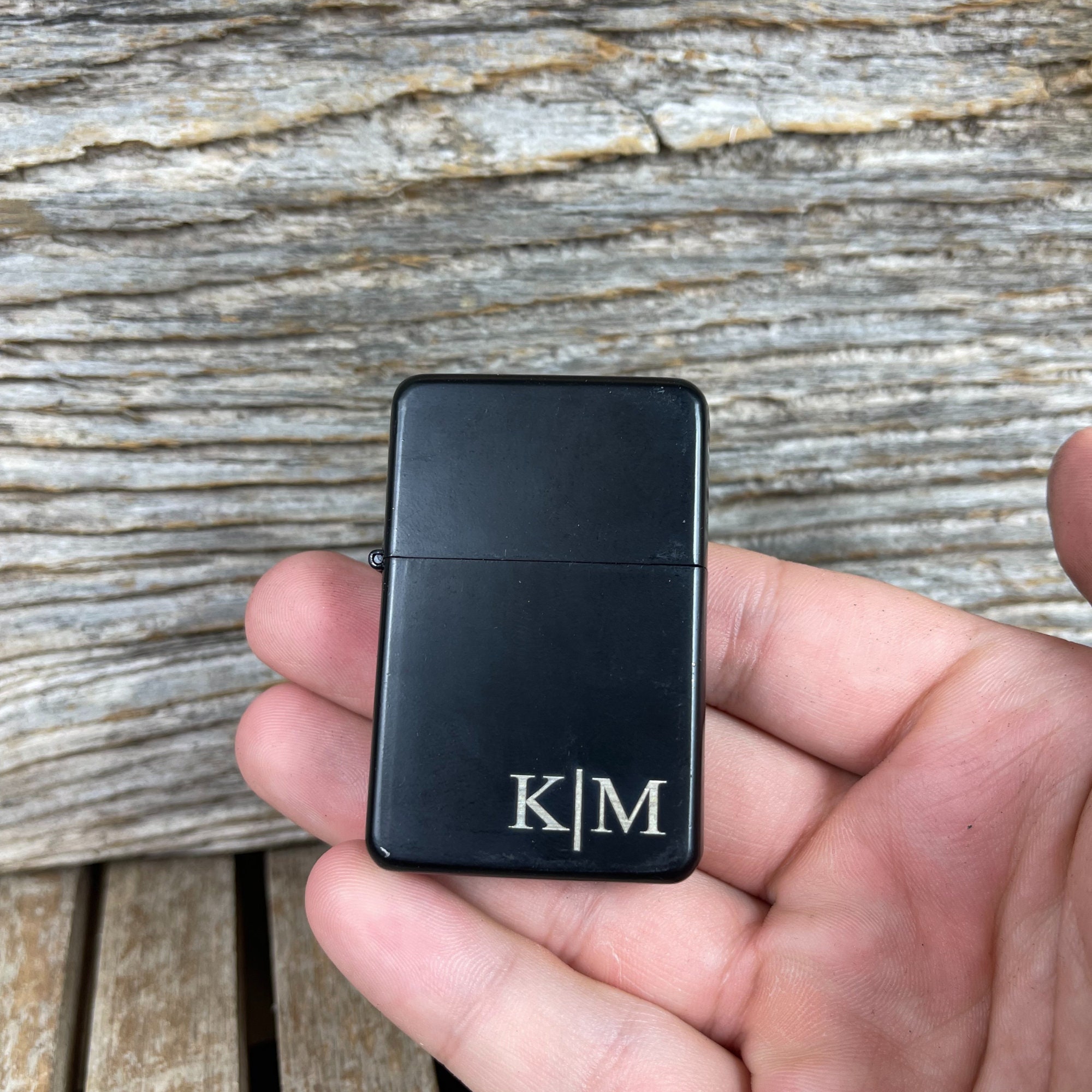 Personalized Black Engraved Lightercustom Lighterengraved Etsy