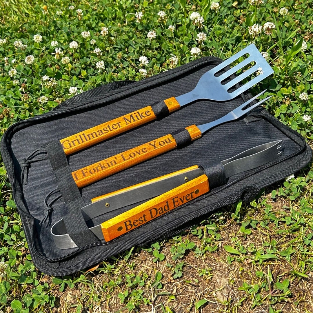 Personalized BBQ Setgrill Gift Setgroomsmen Giftbbq Giftgrilling Toolsgift for Dad Men