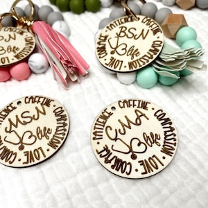 Personalized Nurse Gift-Registered Nurse Keychain-Nurse Personalized Gift-RN Keychain-RN Gift For Nurse Gift-Birthday Gift-Friend Gift Nurse