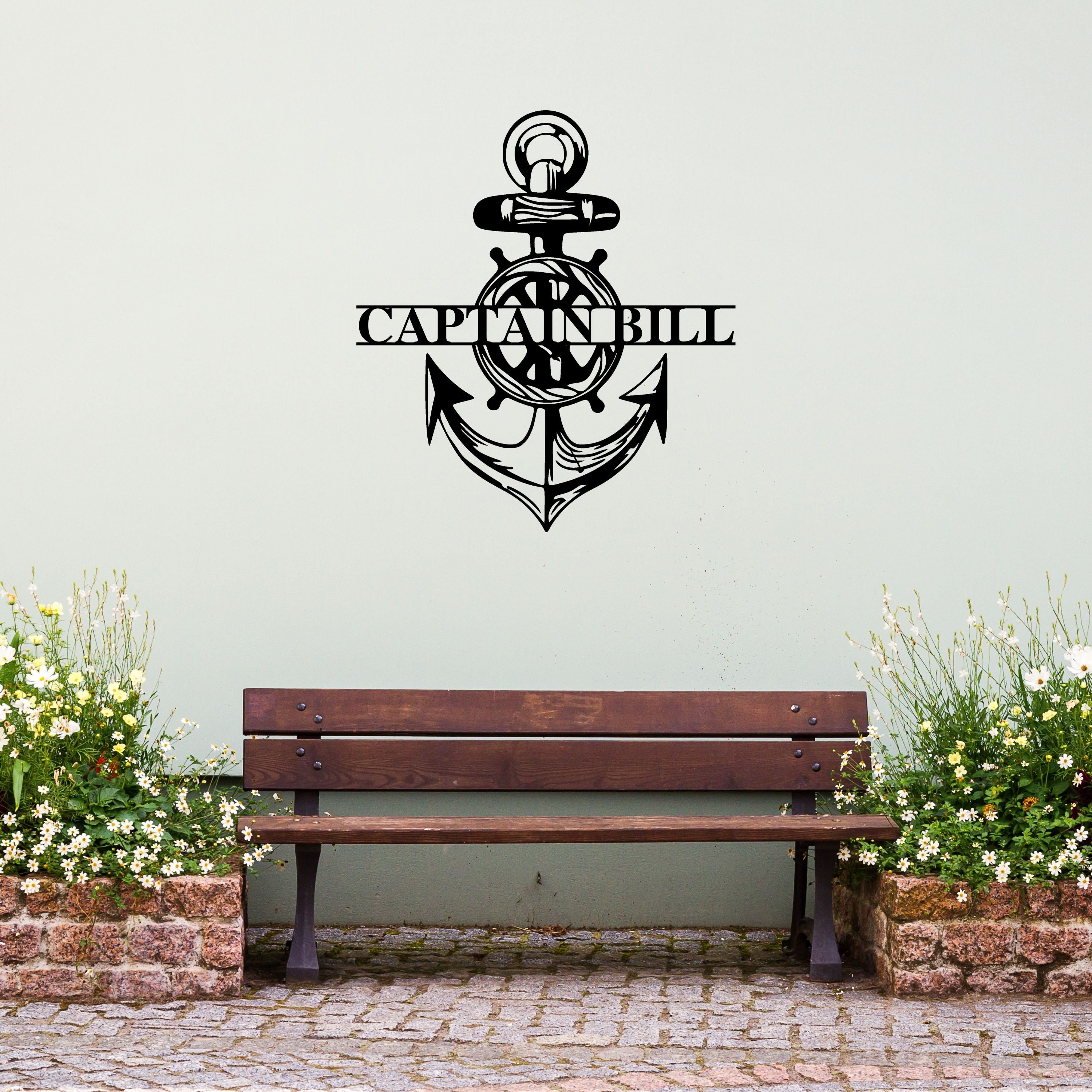 Personalized Metal Anchor Signbeach House Sign Etsy