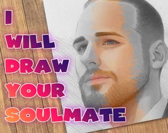 Psychic Soulmate Drawing: Future Love Portrait (Digital Product)