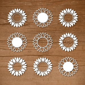 Sonnenblume. Sonnenblume svg. Handgezeichnete Blumen-Kollektion. Sonnenblumen-vektor. Blume. Blumen-Silhouette. Dateien schneiden. Svg. Png. Vektor.