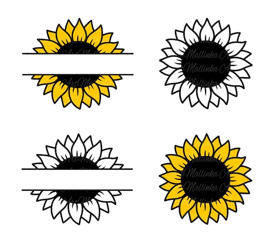 Sunflower Svg. Sunflower. Hand Drawn Flowers. Sunflowers - Etsy