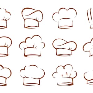 Chef hat, chef hat svg, svg, Chef cap, chef cap svg, cook,  Cooking, cook hat, cap, Silhouette, Cricut, Clipart, Vector, Svg, Png, Design