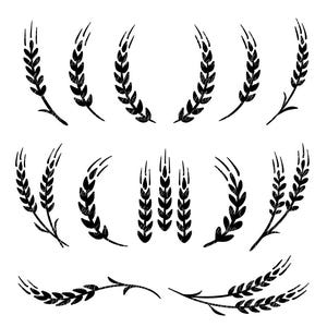 Paquete de SVG de trigo, SVG de trigo, SVG de espigas de trigo, SVG, cebada, avena, grano, pan, silueta, clipart, SVG, PNG, vector recortado. Cricut.