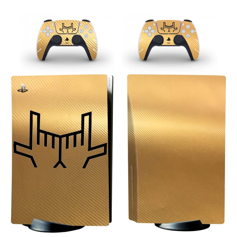 UK Based Fully Customisable PS5 vinyl sticker skin for console and two controllers