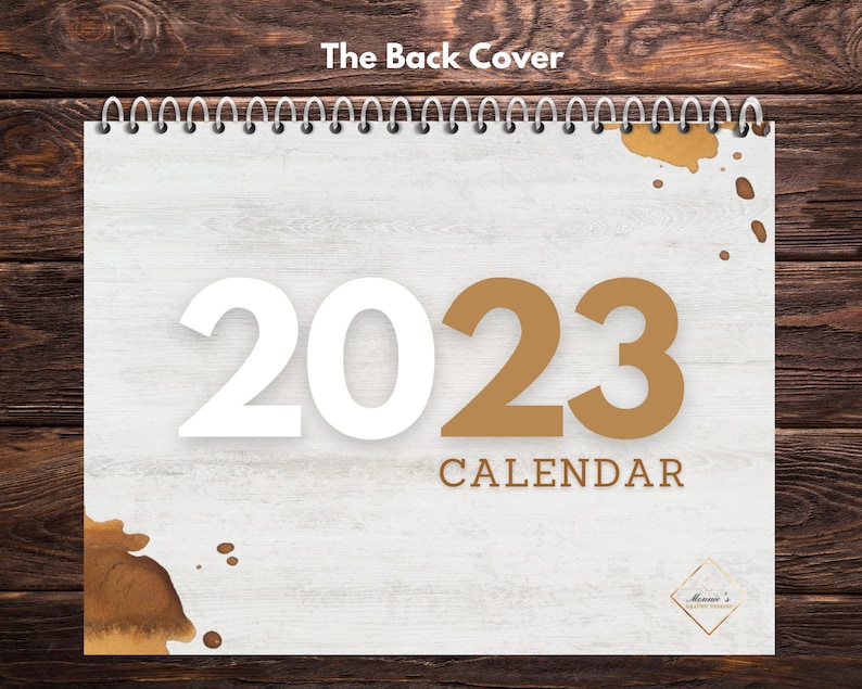 2023 Monthly Calendar Pdf Instant Download Printable Etsy Australia