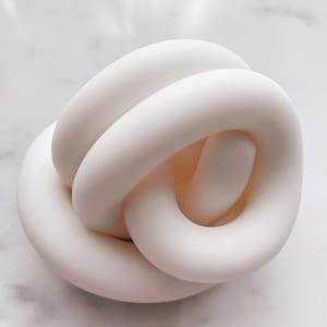 Bone round clay knot home decor paperweight image 2