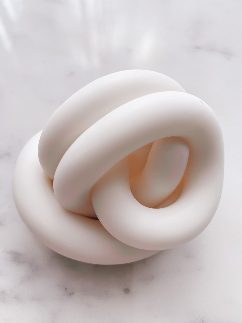 Bone round clay knot home decor paperweight image 2