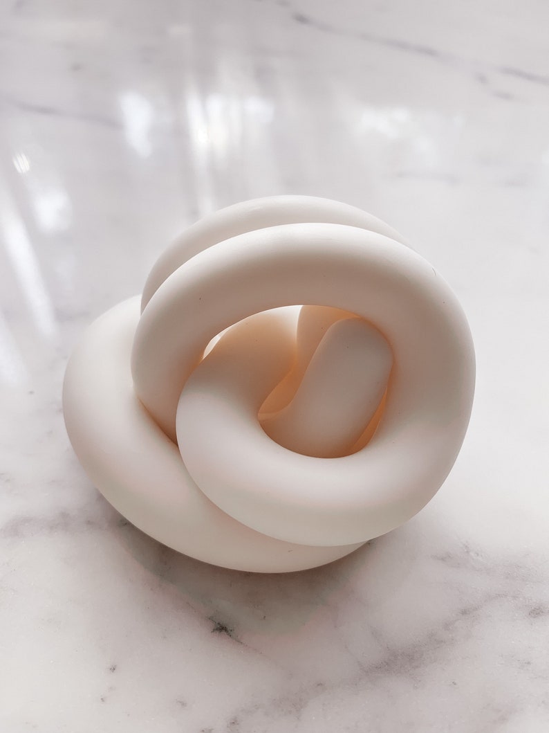 Bone round clay knot home decor paperweight image 4