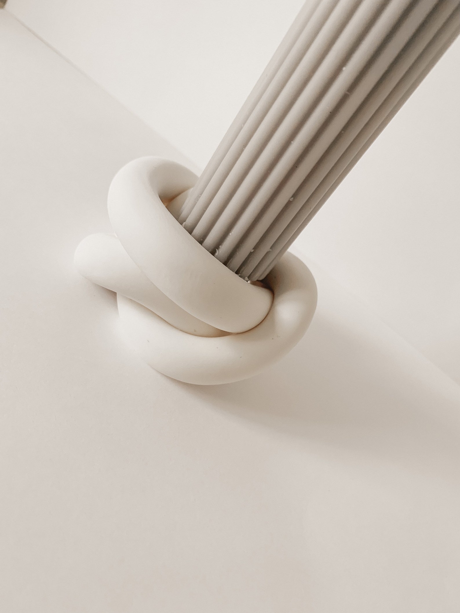 White Knot Candle Holder Etsy UK