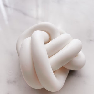 Bone round clay knot home decor paperweight image 3