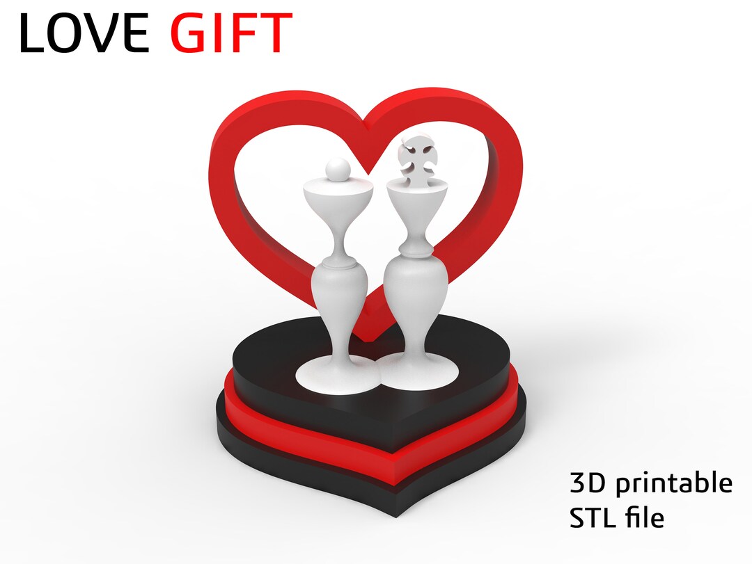 3D Printable Love Gift - Etsy