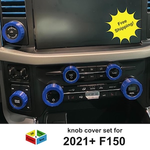 Knob Cover Set for Ford F150 2021+ interior accessories knob covers 7 piece set