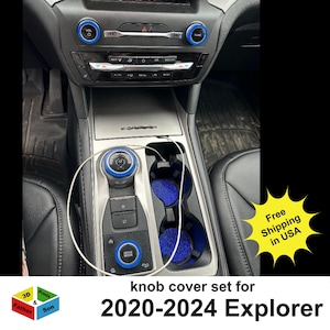 Knob Cover Set for Ford Explorer 2020 - 2024 interior accessories knob covers