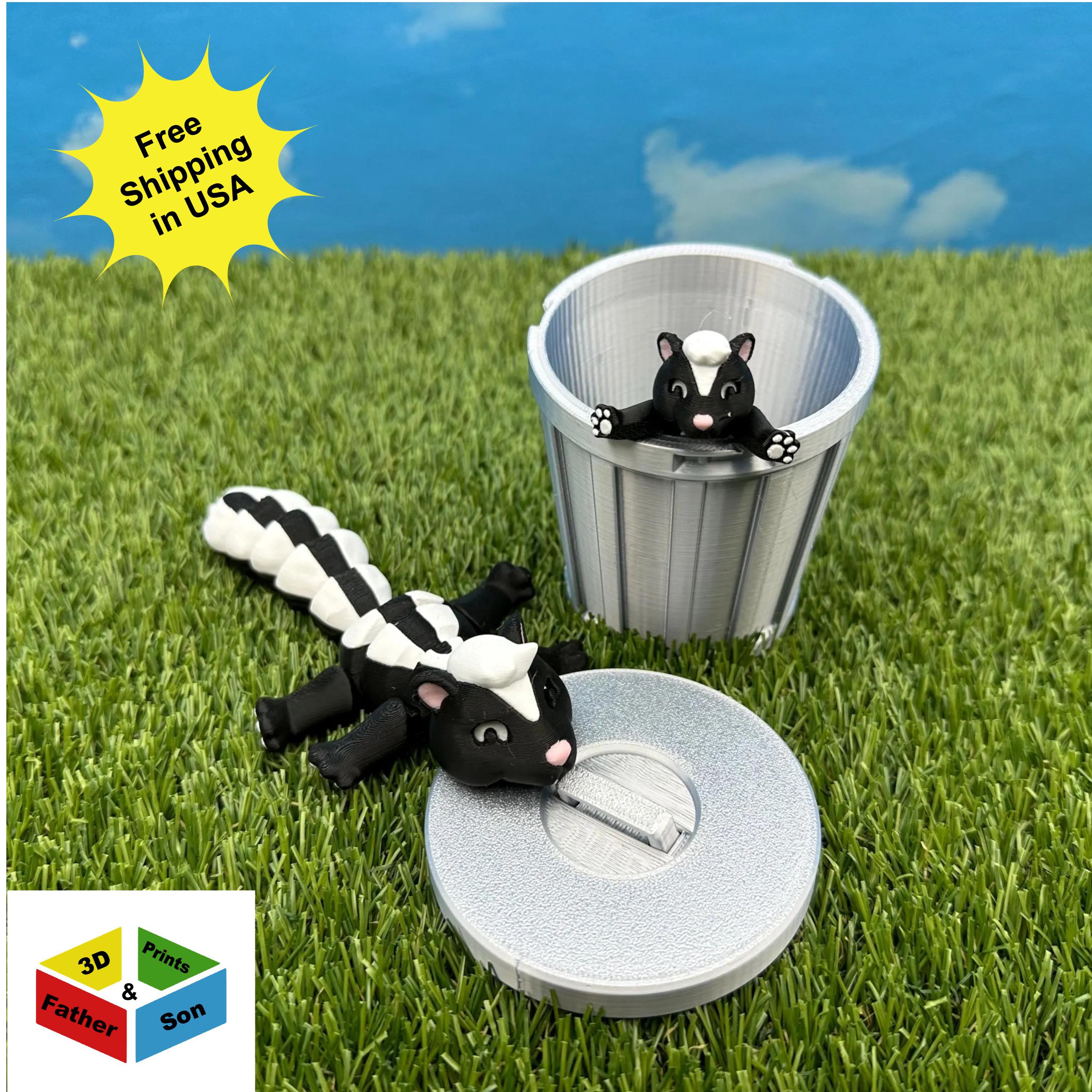 Conversation Concepts Skunk Miniatur-Figur – Handbemalt, Aus Steinharz, Ca. 5,7-6,3 Cm Groß, Perfekt Als Sammlerstück Oder Geschenk